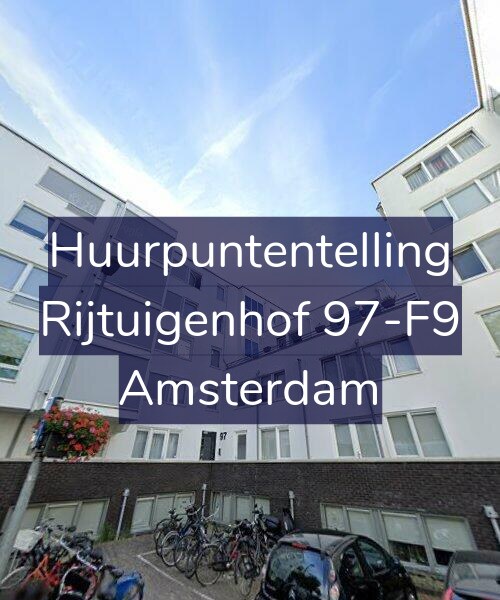Foto gevel Huurpuntentelling voor Rijtuigenhof 97-F9, Amsterdam