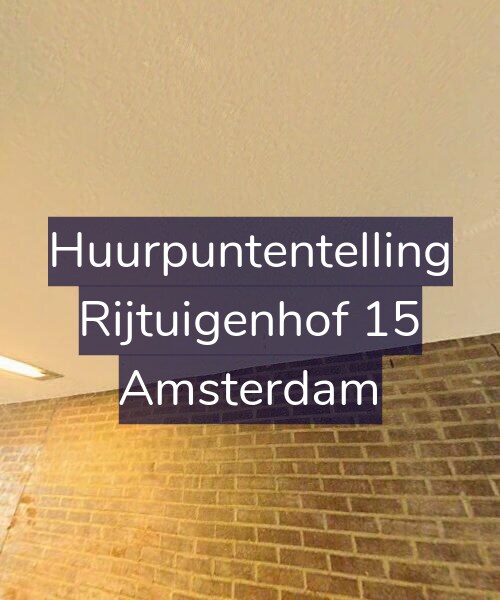 Foto gevel Huurpuntentelling voor Rijtuigenhof 15, Amsterdam