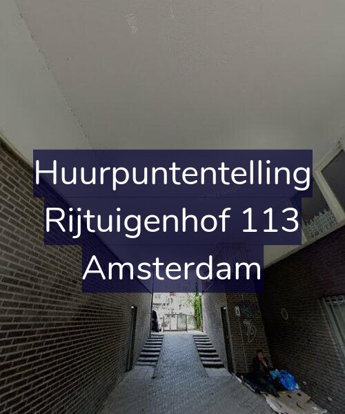 Foto gevel Huurpuntentelling voor Rijtuigenhof 113, Amsterdam