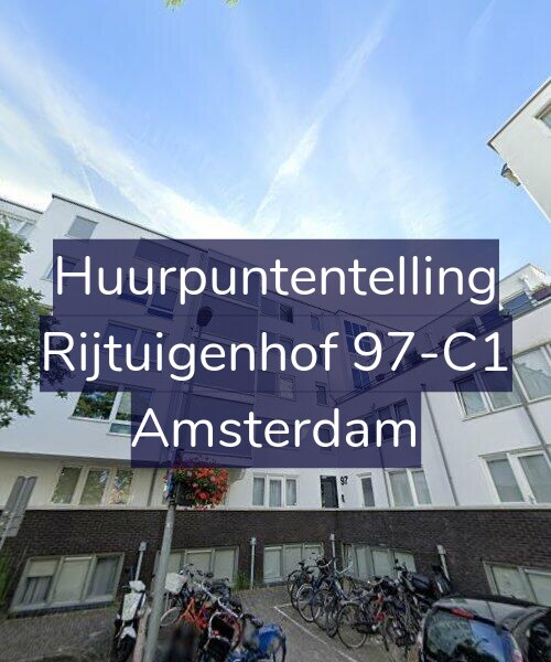 Foto gevel Huurpuntentelling voor Rijtuigenhof 97-C1, Amsterdam
