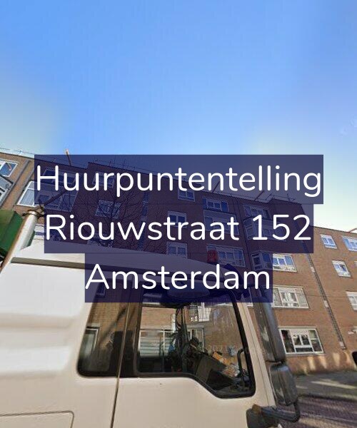 Foto gevel Huurpuntentelling voor Riouwstraat 152, Amsterdam