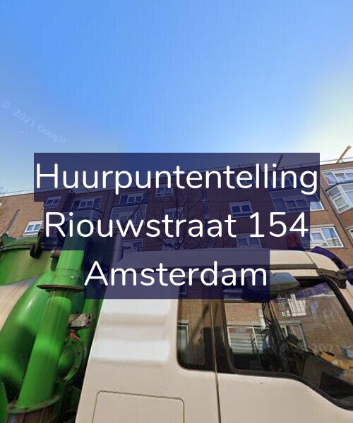 Foto gevel Huurpuntentelling voor Riouwstraat 154, Amsterdam