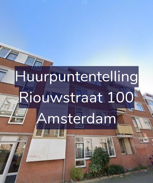 Foto gevel Huurpuntentelling voor Riouwstraat 100, Amsterdam