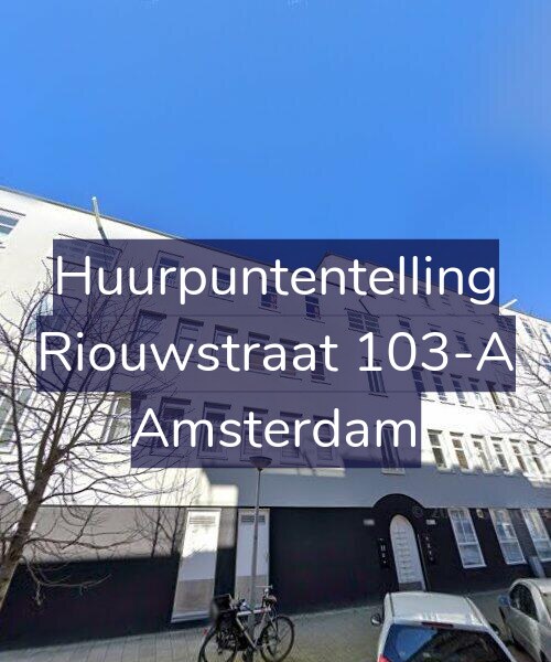 Foto gevel Huurpuntentelling voor Riouwstraat 103-A, Amsterdam