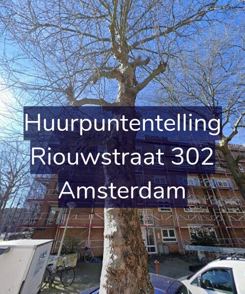 Foto gevel Huurpuntentelling voor Riouwstraat 302, Amsterdam