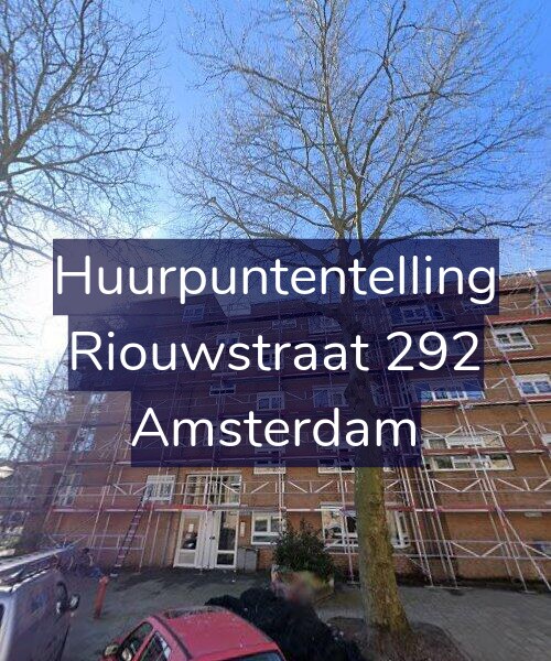 Foto gevel Huurpuntentelling voor Riouwstraat 292, Amsterdam