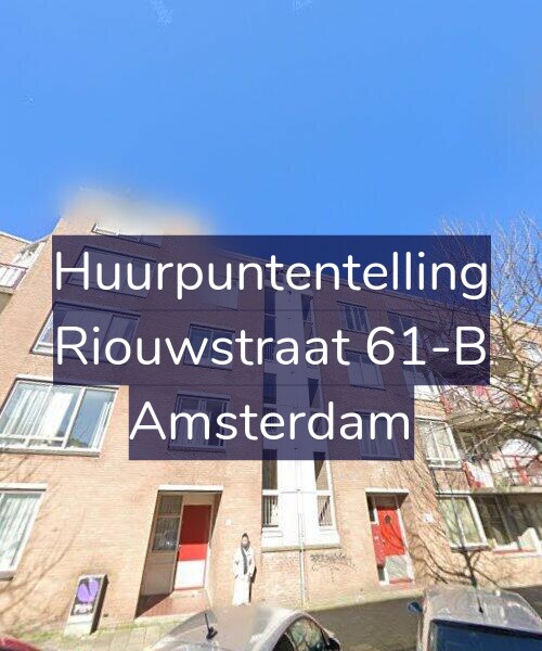 Foto gevel Huurpuntentelling voor Riouwstraat 61-B, Amsterdam