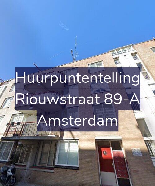 Foto gevel Huurpuntentelling voor Riouwstraat 89-A, Amsterdam