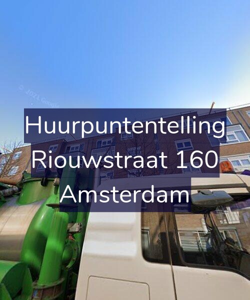 Foto gevel Huurpuntentelling voor Riouwstraat 160, Amsterdam