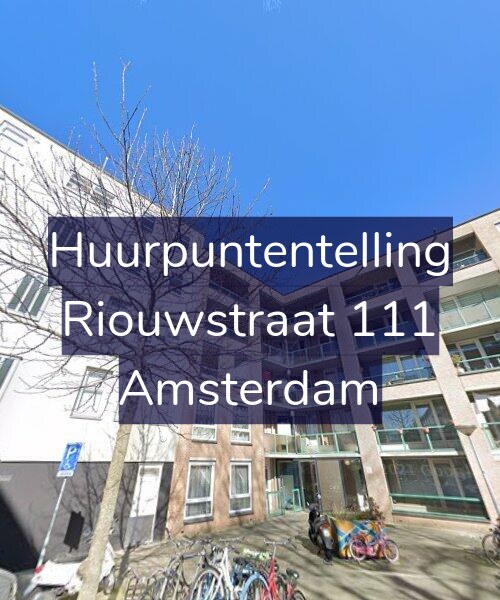 Foto gevel Huurpuntentelling voor Riouwstraat 111, Amsterdam