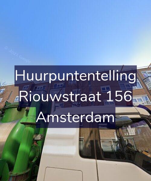 Foto gevel Huurpuntentelling voor Riouwstraat 156, Amsterdam