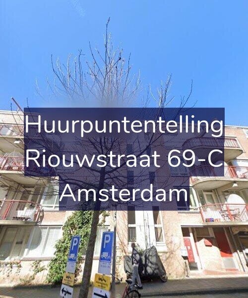 Foto gevel Huurpuntentelling voor Riouwstraat 69-C, Amsterdam