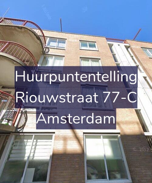 Foto gevel Huurpuntentelling voor Riouwstraat 77-C, Amsterdam