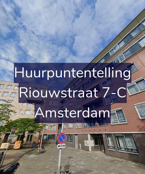 Foto gevel Huurpuntentelling voor Riouwstraat 7-C, Amsterdam