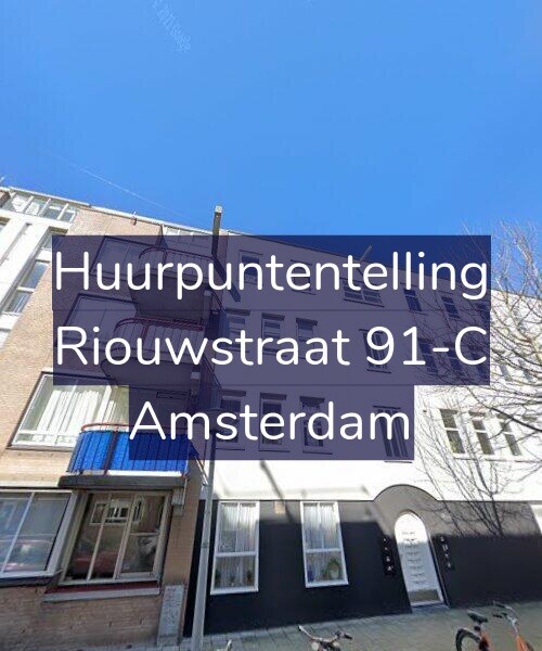 Foto gevel Huurpuntentelling voor Riouwstraat 91-C, Amsterdam