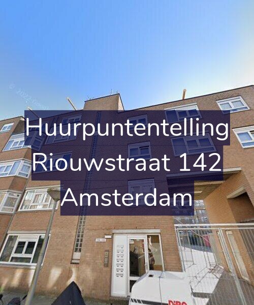 Foto gevel Huurpuntentelling voor Riouwstraat 142, Amsterdam