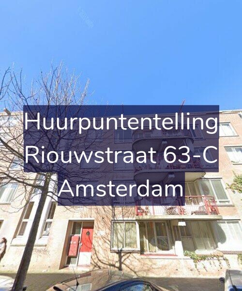 Foto gevel Huurpuntentelling voor Riouwstraat 63-C, Amsterdam