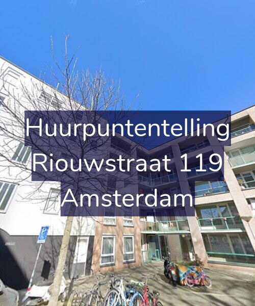 Foto gevel Huurpuntentelling voor Riouwstraat 119, Amsterdam
