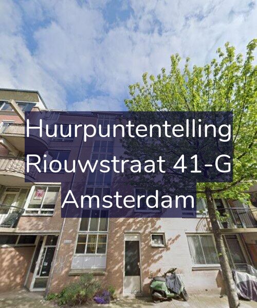 Foto gevel Huurpuntentelling voor Riouwstraat 41-G, Amsterdam