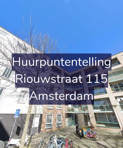 Foto gevel Huurpuntentelling voor Riouwstraat 115, Amsterdam