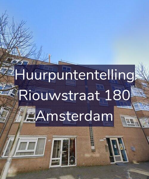 Foto gevel Huurpuntentelling voor Riouwstraat 180, Amsterdam