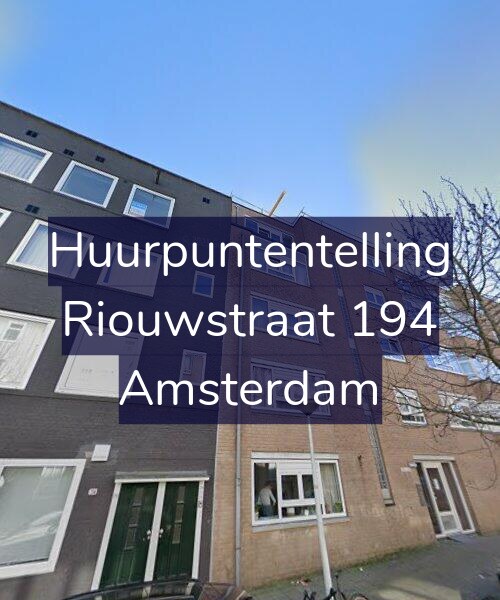 Foto gevel Huurpuntentelling voor Riouwstraat 194, Amsterdam