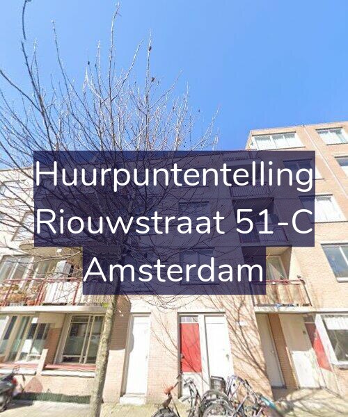 Foto gevel Huurpuntentelling voor Riouwstraat 51-C, Amsterdam