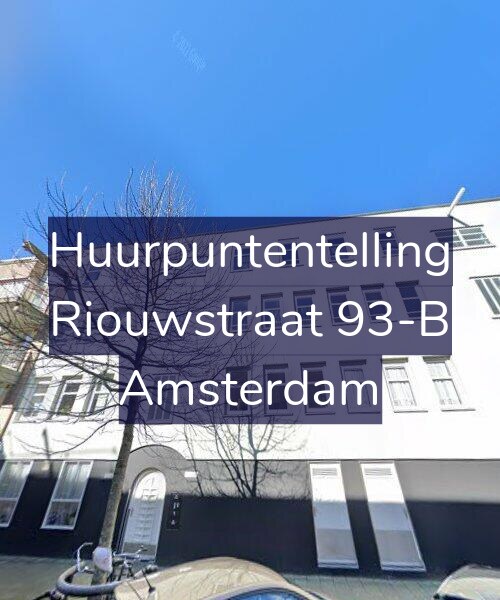 Foto gevel Huurpuntentelling voor Riouwstraat 93-B, Amsterdam