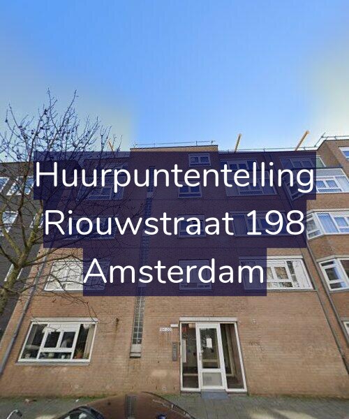 Foto gevel Huurpuntentelling voor Riouwstraat 198, Amsterdam