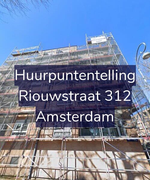 Foto gevel Huurpuntentelling voor Riouwstraat 312, Amsterdam