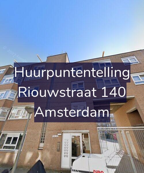 Foto gevel Huurpuntentelling voor Riouwstraat 140, Amsterdam