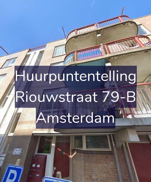 Foto gevel Huurpuntentelling voor Riouwstraat 79-B, Amsterdam