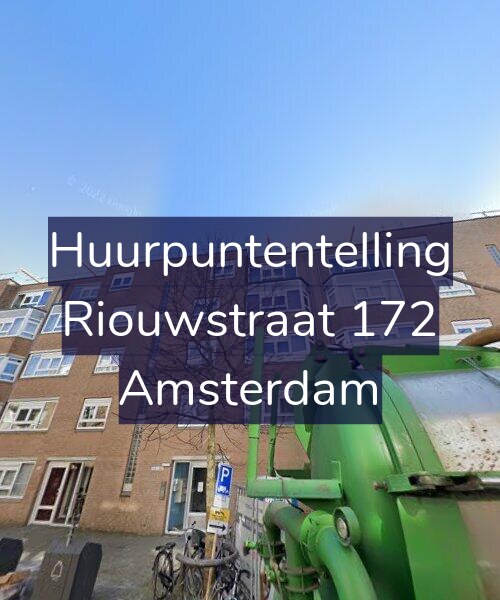 Foto gevel Huurpuntentelling voor Riouwstraat 172, Amsterdam