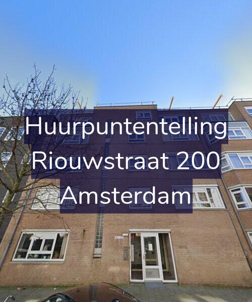 Foto gevel Huurpuntentelling voor Riouwstraat 200, Amsterdam
