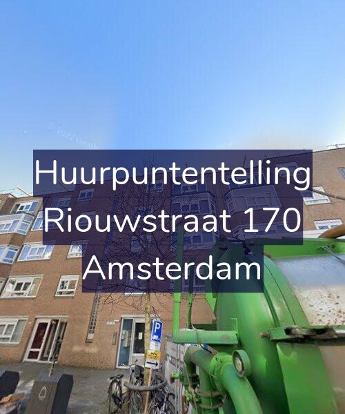 Foto gevel Huurpuntentelling voor Riouwstraat 170, Amsterdam
