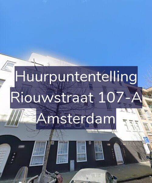 Foto gevel Huurpuntentelling voor Riouwstraat 107-A, Amsterdam