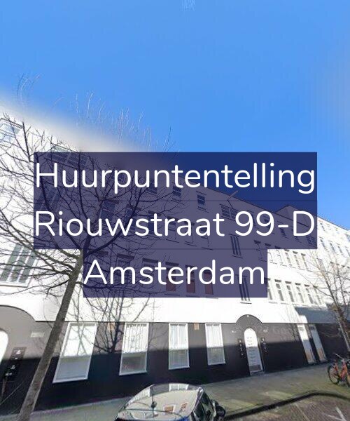 Foto gevel Huurpuntentelling voor Riouwstraat 99-D, Amsterdam