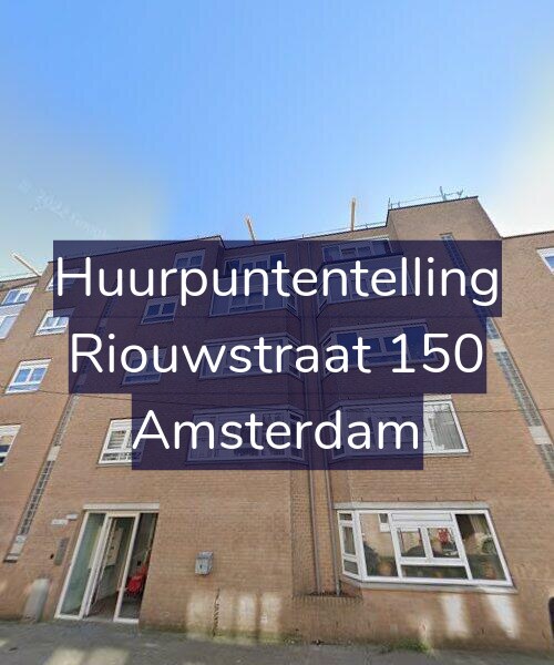 Foto gevel Huurpuntentelling voor Riouwstraat 150, Amsterdam