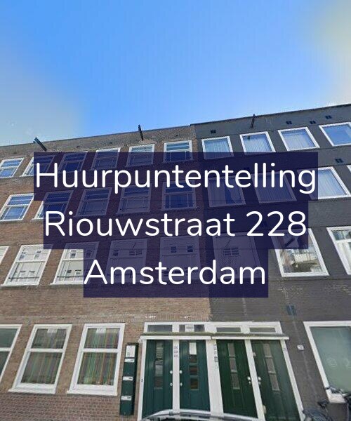 Foto gevel Huurpuntentelling voor Riouwstraat 228, Amsterdam