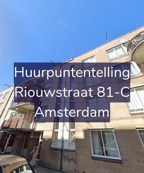 Foto gevel Huurpuntentelling voor Riouwstraat 81-C, Amsterdam