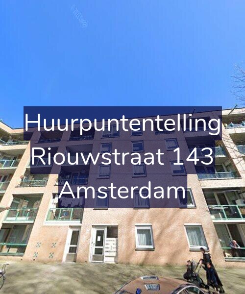 Foto gevel Huurpuntentelling voor Riouwstraat 143, Amsterdam