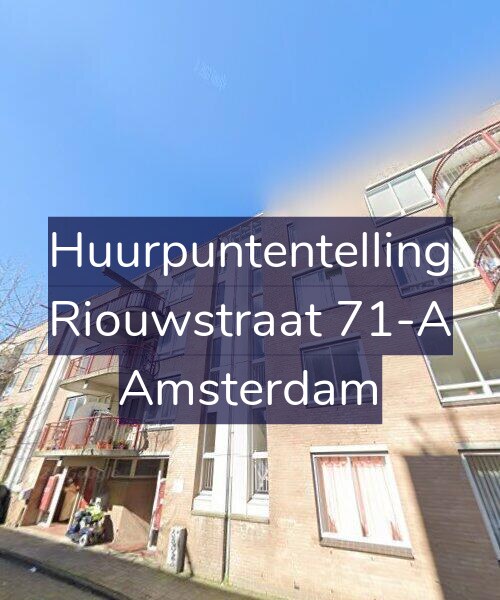 Foto gevel Huurpuntentelling voor Riouwstraat 71-A, Amsterdam