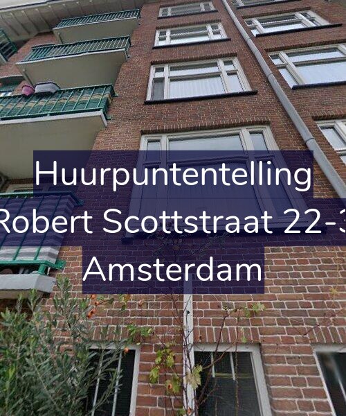Foto gevel Huurpuntentelling voor Robert Scottstraat 22-3, Amsterdam