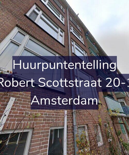 Foto gevel Huurpuntentelling voor Robert Scottstraat 20-1, Amsterdam