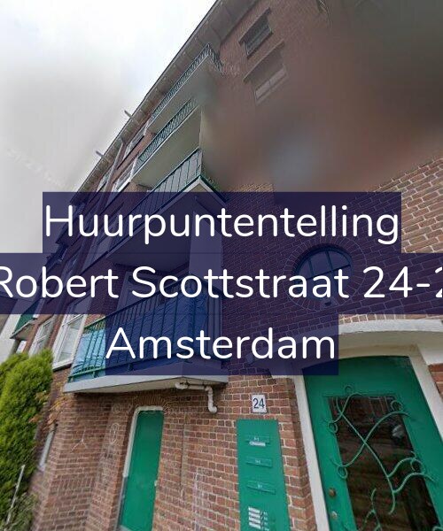 Foto gevel Huurpuntentelling voor Robert Scottstraat 24-2, Amsterdam