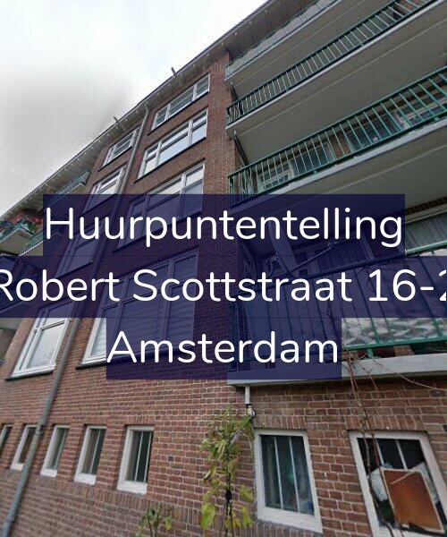 Foto gevel Huurpuntentelling voor Robert Scottstraat 16-2, Amsterdam
