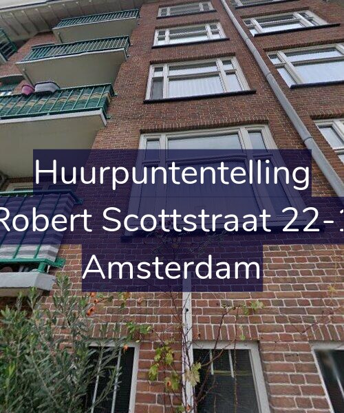 Foto gevel Huurpuntentelling voor Robert Scottstraat 22-1, Amsterdam