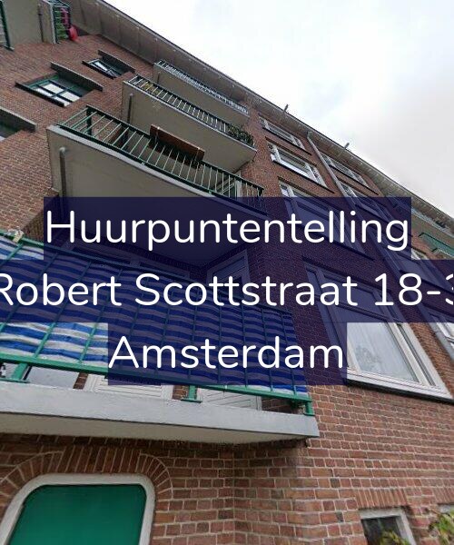 Foto gevel Huurpuntentelling voor Robert Scottstraat 18-3, Amsterdam