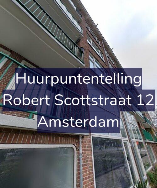 Foto gevel Huurpuntentelling voor Robert Scottstraat 12, Amsterdam