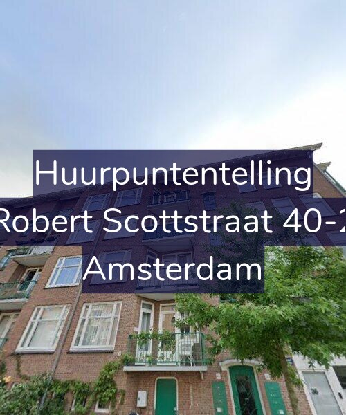 Foto gevel Huurpuntentelling voor Robert Scottstraat 40-2, Amsterdam